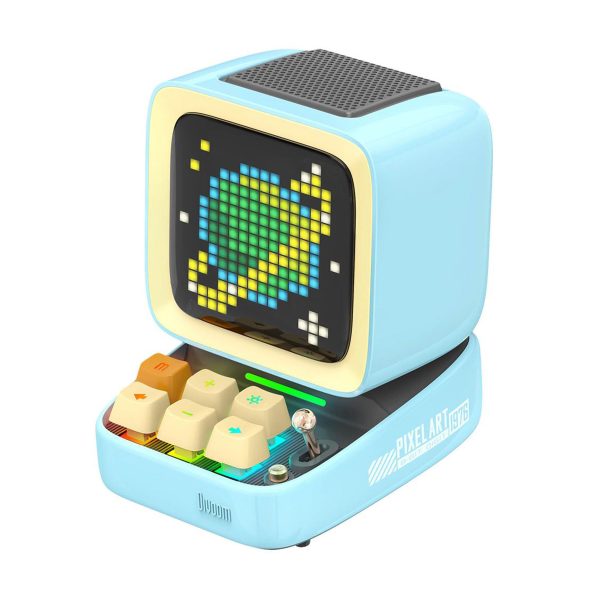 Divoom DitooPro Piksel Ekranlı Mavi Bluetooth Hoparlör