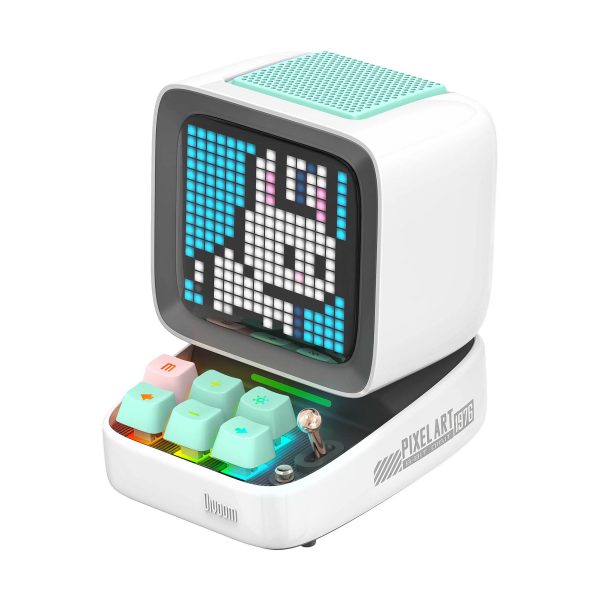 Divoom DitooPro Piksel Ekranlı Beyaz Bluetooth Hoparlör