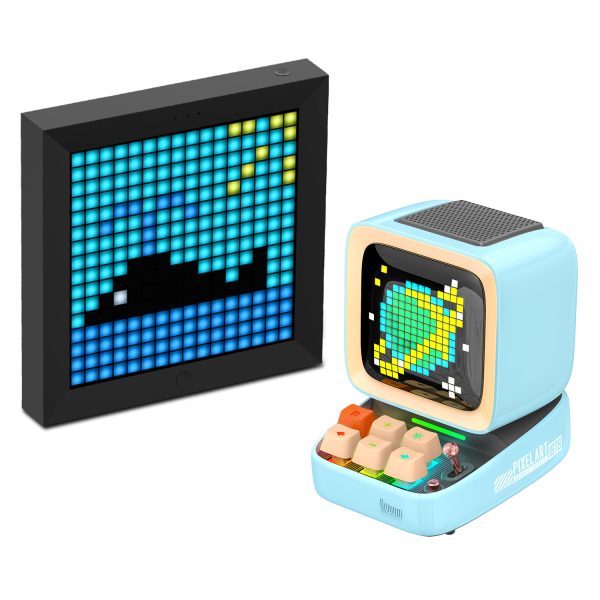 Divoom Ditoo Pro Mavi Bluetooth Hoparlör ve Pixoo Led Ekran Seti