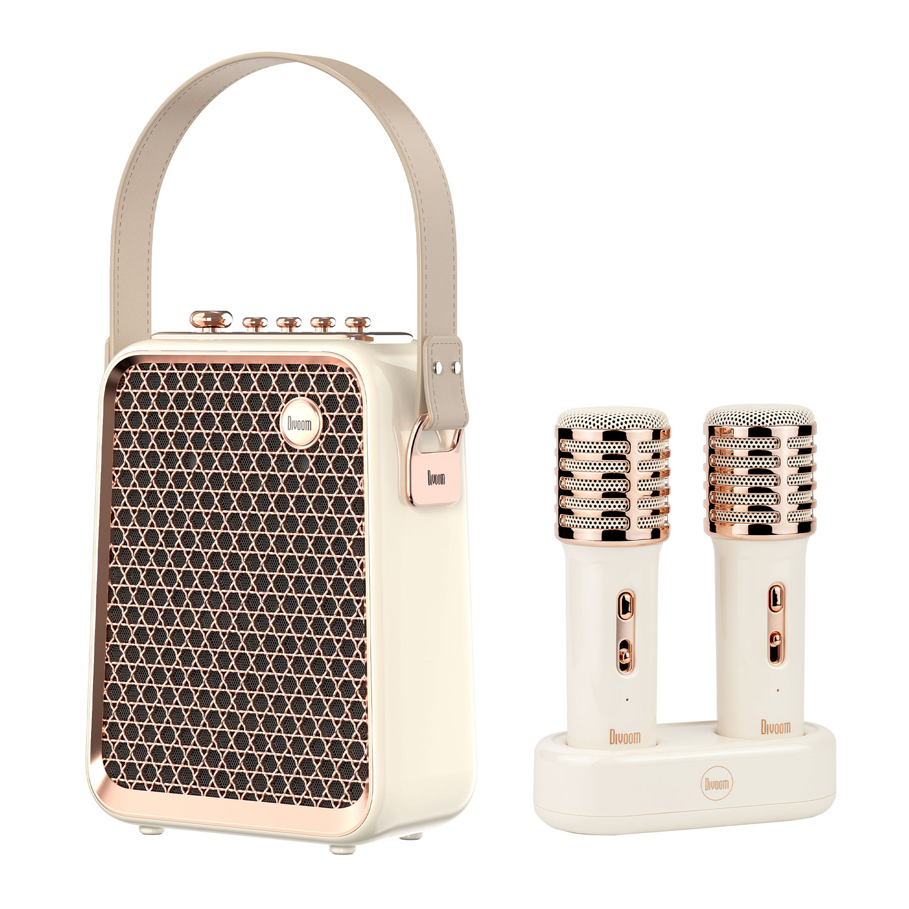 Divoom SongBird HQ2 Beyaz Çift Mikrofonlu Bluetooth Hoparlör
